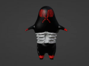 Monster larva with red eyes 3D Model