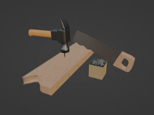 Carpentry tools 3D Model