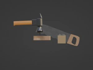 Carpentry tools 3D Model