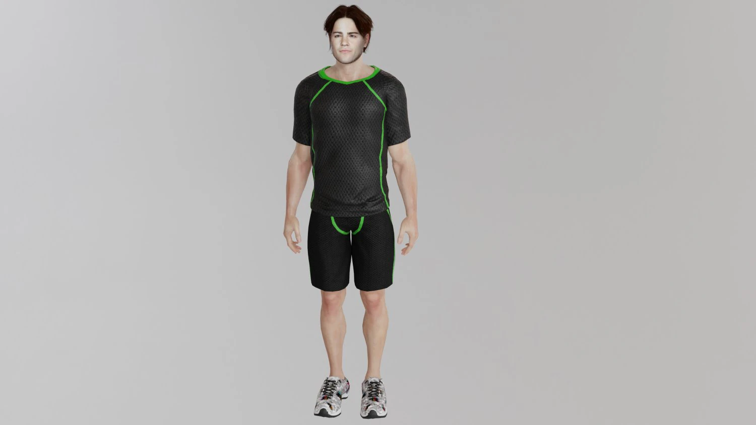 Man in sportswear 3D Model .c4d .max .obj .3ds .fbx .stl .blend