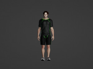 Man in sportswear 3D Model