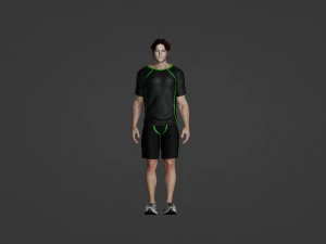 Man in sportswear 3D Model