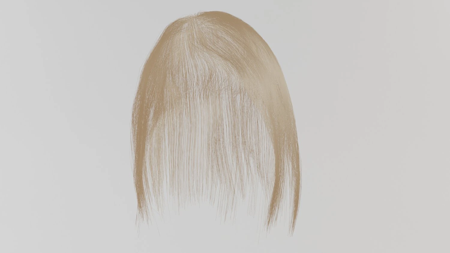 Blonde hair 3D Model .c4d .max .obj .3ds .fbx .stl .blend 