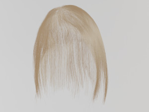 Blonde hair Modelo 3D