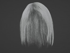 Blonde hair Model 3D