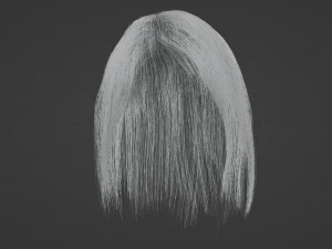 Blonde hair 3D Model
