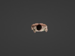 Handsome young man in shorts 3D 模型