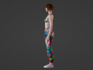 Woman in sportswear 3D Модель