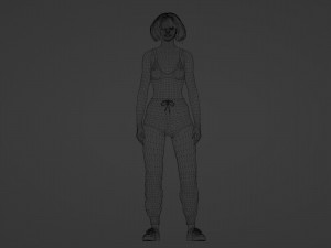 Woman in sportswear 3D Модель