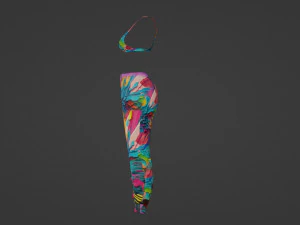 Womens sportswear set 3D Model