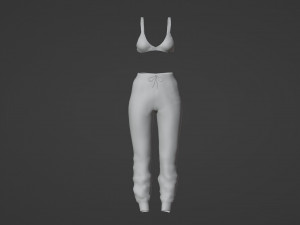 Womens sportswear set Model 3D