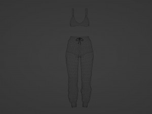 Womens sportswear set Model 3D