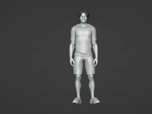 Sports man in summer clothes 3D Model