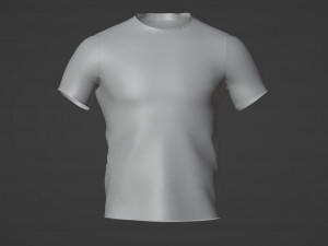 Sports mens T-shirt with print 3Dモデル