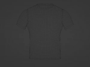 Sports mens T-shirt with print 3D Model
