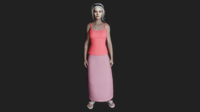 Beautiful luxury woman 3D मॉडल .c4d .max .obj .3ds .fbx .stl .blend 