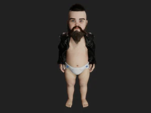 Взрослый ребенок 3D Модель