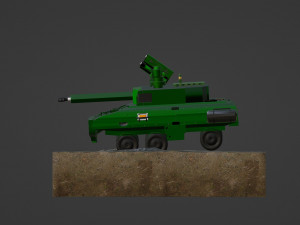 Anti-aircraft self-propelled tank Modello 3D