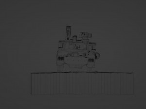 Anti-aircraft self-propelled tank Modello 3D