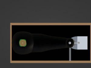 Schwarze elektrische N&auml;hmaschine 3D Modell