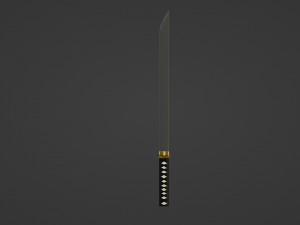 Ancient samurai sword Modèle 3D