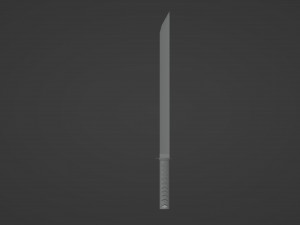 Ancient samurai sword Modèle 3D
