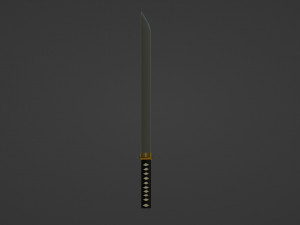 Ancient samurai sword Modèle 3D