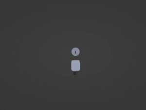 Red sword with scabbard 3D Model