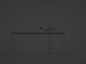 CCTV cameras on a pole 3Dモデル