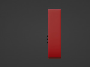 Red game console 3D Model