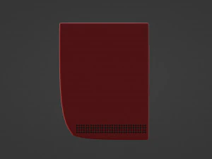 Red game console 3D Model