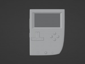 Red game console 3D Model