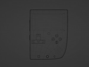 Red game console 3D Model