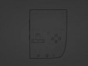 Red game console 3D Model