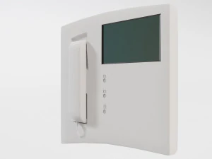 Beyaz ekranlı interkom 3D Model