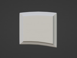 White intercom with screen 3D Model
