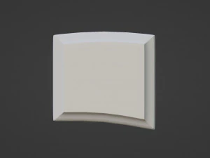 White intercom with screen 3D Model