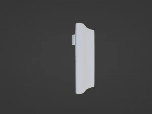 White intercom with screen 3D Model
