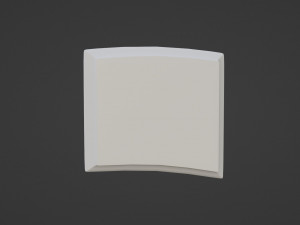 White intercom with screen 3D Model