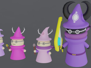Mysterious sorceresses from the forest Modelo 3D