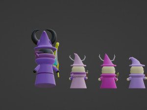 Mysterious sorceresses from the forest Modelo 3D