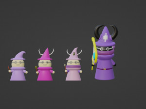 Mysterious sorceresses from the forest Modelo 3D
