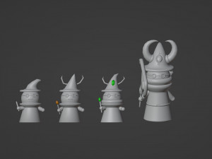 Mysterious sorceresses from the forest Modelo 3D