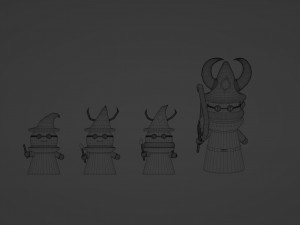 Mysterious sorceresses from the forest Modelo 3D