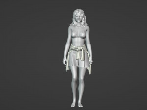 Beautiful young woman with a smile 3D Model