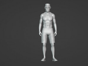 Dangerous man on the beach Modèle 3D