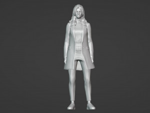 Ideal woman in modest clothes 3D Model