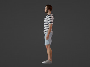 Male model in summer clothes 3D Модель
