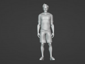 Male model in summer clothes 3D Модель