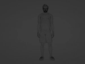 Male model in summer clothes 3D Model